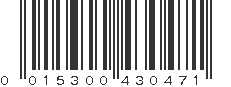 UPC 015300430471