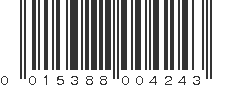 UPC 015388004243