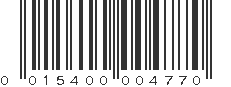 UPC 015400004770