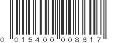 UPC 015400008617