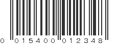 UPC 015400012348