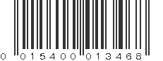 UPC 015400013468