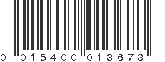 UPC 015400013673