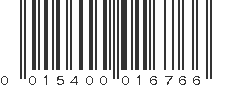 UPC 015400016766