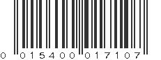 UPC 015400017107