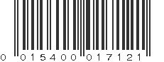 UPC 015400017121