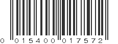 UPC 015400017572