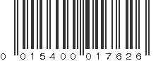 UPC 015400017626