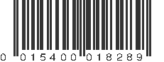 UPC 015400018289