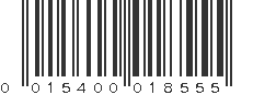 UPC 015400018555