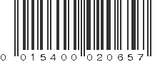 UPC 015400020657