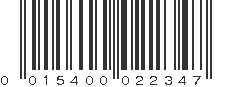 UPC 015400022347