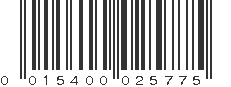 UPC 015400025775