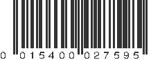 UPC 015400027595