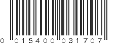 UPC 015400031707