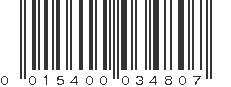 UPC 015400034807