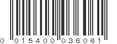 UPC 015400036061