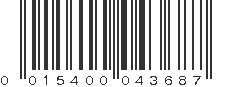 UPC 015400043687