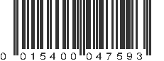 UPC 015400047593