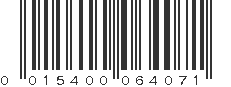 UPC 015400064071