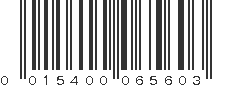 UPC 015400065603