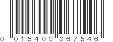 UPC 015400067546