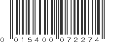 UPC 015400072274