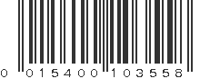 UPC 015400103558