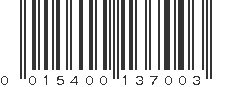 UPC 015400137003