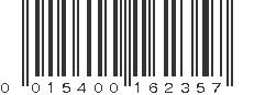 UPC 015400162357