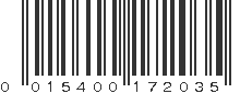 UPC 015400172035