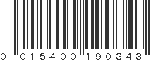 UPC 015400190343