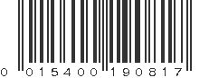 UPC 015400190817