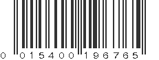 UPC 015400196765