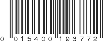 UPC 015400196772