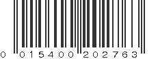 UPC 015400202763