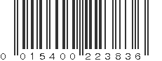 UPC 015400223836