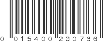 UPC 015400230766