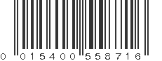 UPC 015400558716