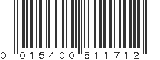 UPC 015400811712