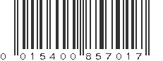 UPC 015400857017