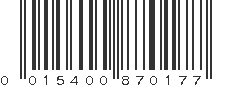 UPC 015400870177