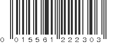 UPC 015561222303