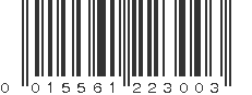 UPC 015561223003