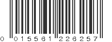 UPC 015561226257