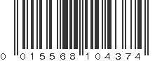 UPC 015568104374