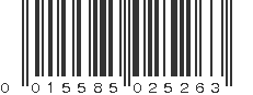 UPC 015585025263