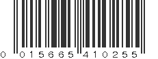 UPC 015665410255