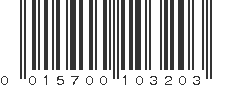 UPC 015700103203