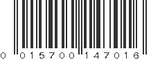 UPC 015700147016